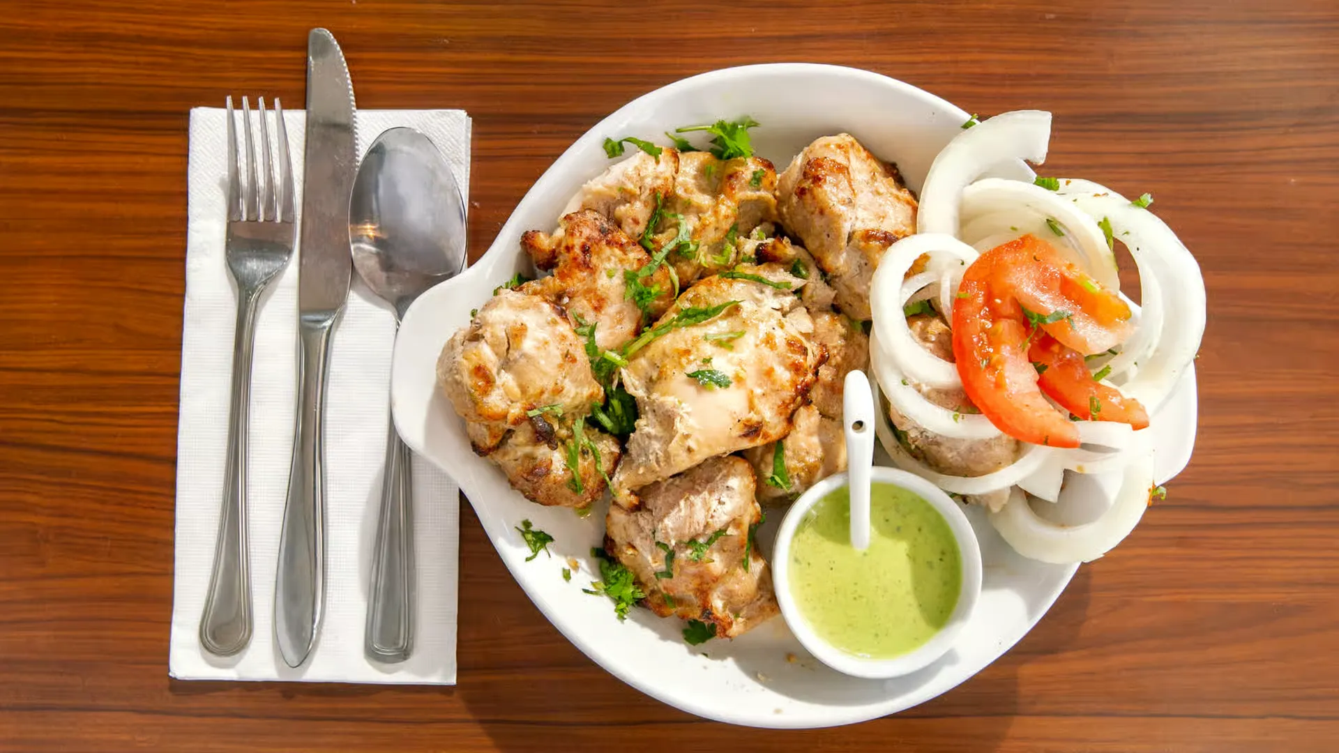 Delicious Chicken Malai Kabab at The Tandoor in Edmonton, AB