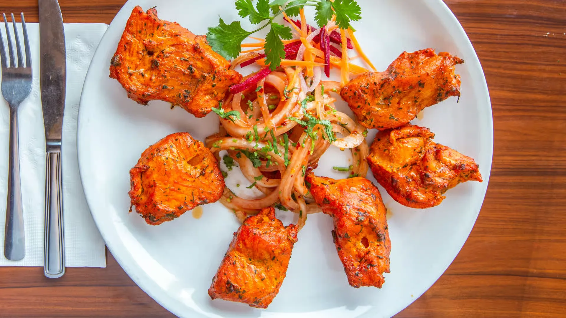 Delicious Tandoori Fish at The Tandoor in Edmonton, AB