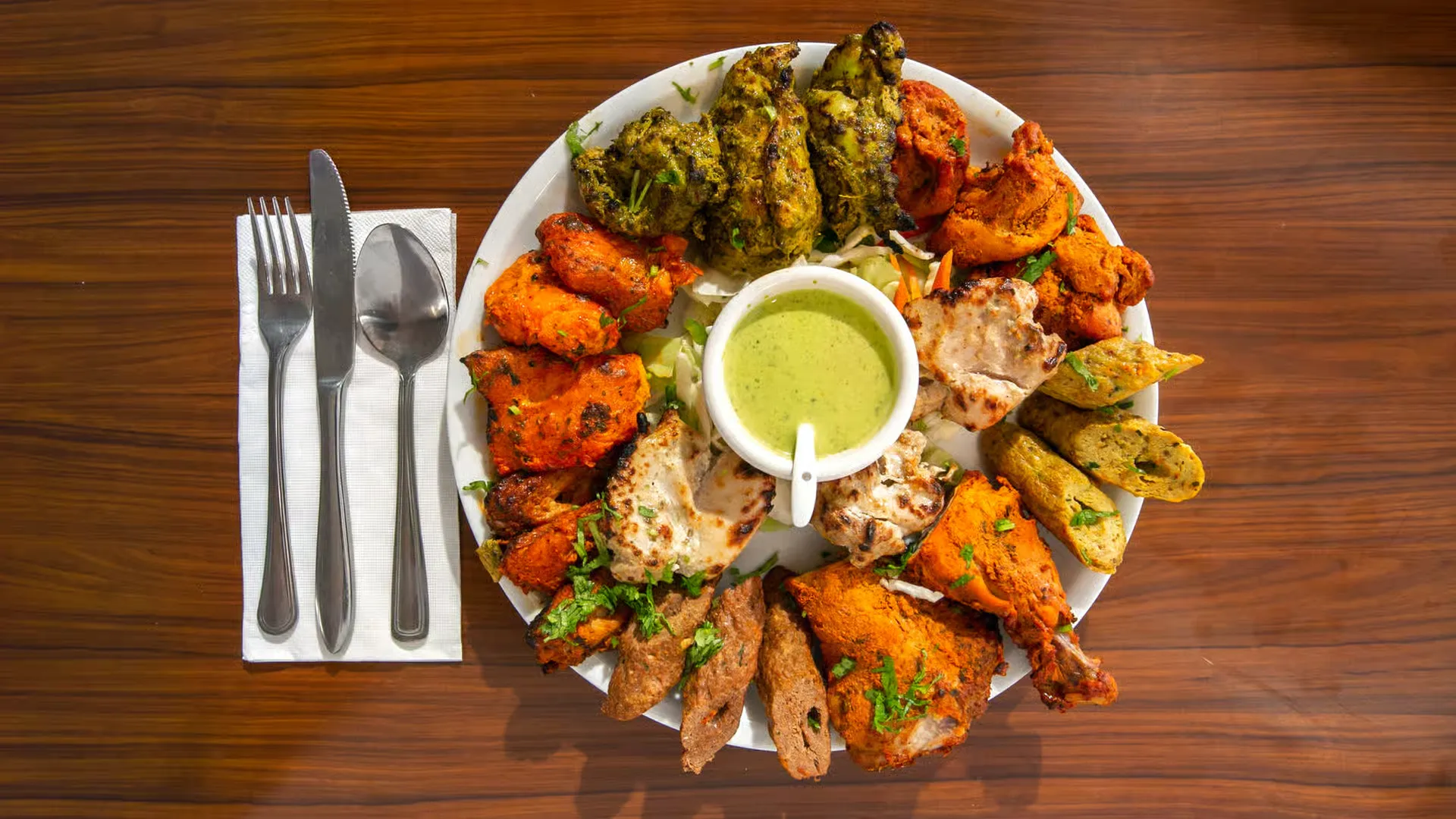 Delicious Tandoori Platter at The Tandoor in Edmonton, AB
